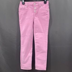 Girls pink corduroy skinny jeans Size 6